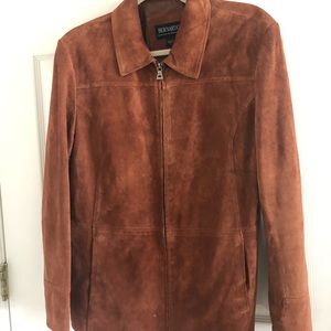 Bernardo by Nordstrom Suede Zip Up Jacket
